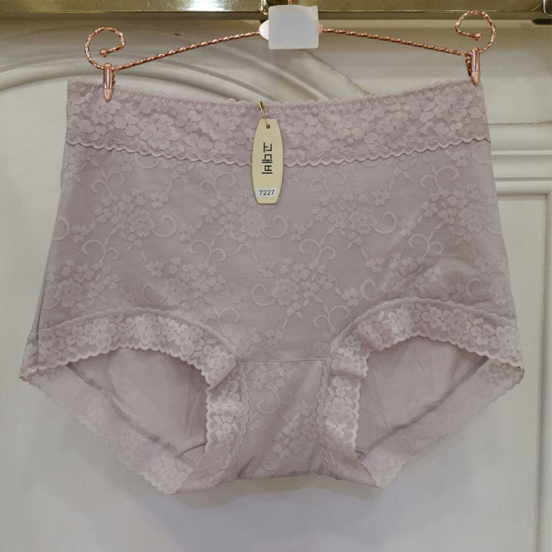 3 pieces of ancient concubine plus size fat mm high waist abdomen soft Lenzing modal lace underwear women's summer thin section breathable