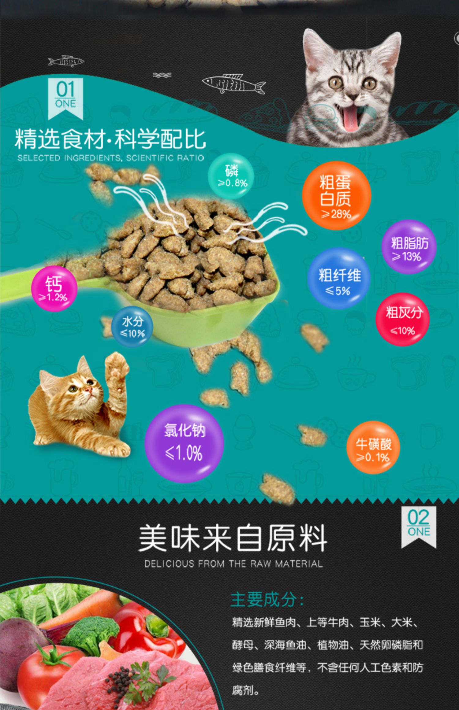 Thức ăn cho mèo Mussel Giàu công thức dinh dưỡng dầu cá biển sâu 10kg vào mèo và thức ăn chính của mèo hạt whiskas cho mèo con