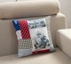Gối vuông nhỏ có lõi dây kéo có thể tháo rời và có thể giặt gối đầu giường sofa đệm gối