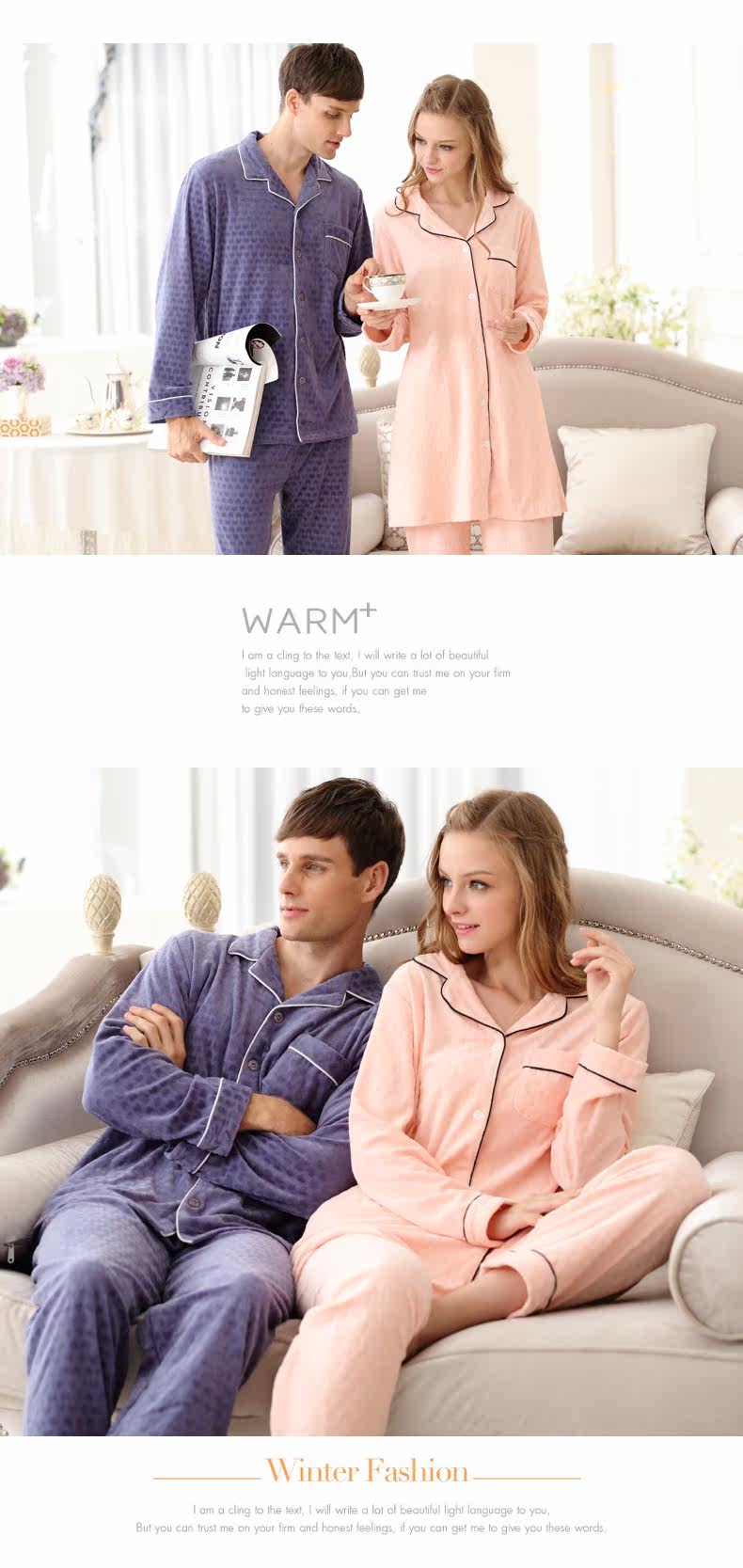 Pyjama mixte en Coton à manches longues - Ref 3004872 Image 12