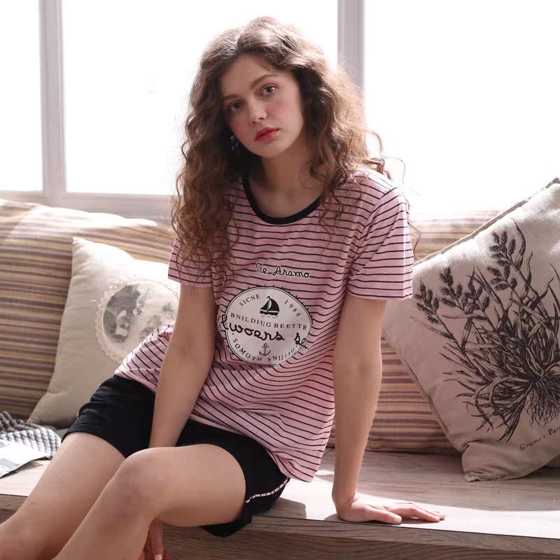 Pyjama mixte en Coton à manche courte - Ref 3004853 Image 4