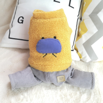 Pet clothes autumn and winter pet cat dog Teddy thicker warm small dog than Beau Bomei four-foot cotton coat