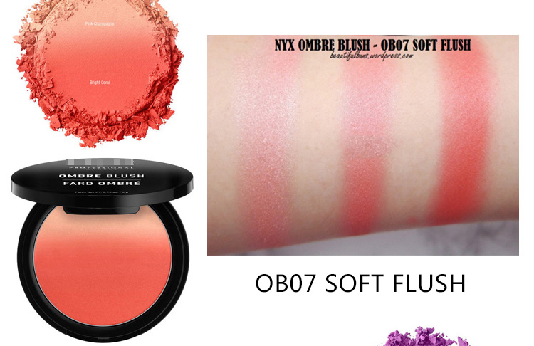 US NYX gradient blush OMBRE BLUSH khả năng sửa chữa kéo dài màu 02 cam 0b01 07 - Blush / Cochineal má hồng dạng kem 3ce