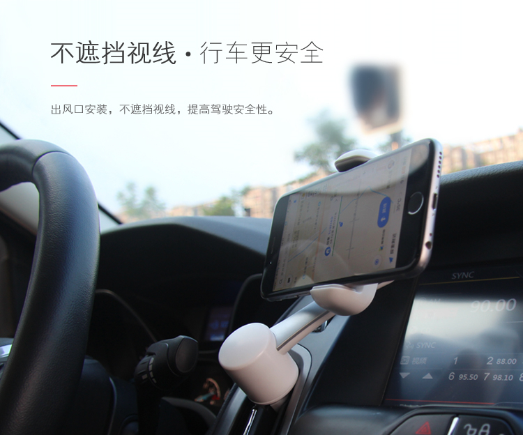 Dotidea sáng tạo toàn bộ điểm của một hai chiều 360 độ ổ cắm quay xe giữ điện thoại - Phụ kiện điện thoại trong ô tô giá đỡ điện thoại trên oto