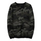 51SHOP Men's Casual Round Neck Pullover Sweater Camouflage Couple Style Sweater Long Sleeve