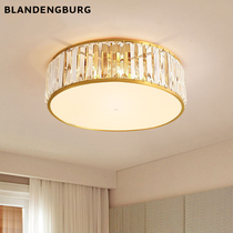 Nordic light luxury crystal lamp modern simple home living room ceiling lamp creative room lamp decorative red bedroom lamp