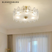 Solar Flower Crystal Light Bedroom Lamp New Brief Modern Creative Personality Art High-end Atmosphere Light Lavish Ceiling Light
