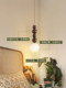 Magic Bean Small Pendant Light, American Retro Style Bedroom Bedside Decorative Lamp, Unique and Creative, High-End Feel, Single-Head Pendant Light for Room