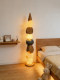 Zen-Inspired Stone Floor Lamp, Vintage Living Room Tv Cabinet Side Lamp, Light Luxury Minimalist Led American-Style Coffee Shop Floor Lamp