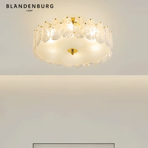 Platinum Appendix Lamp Castle Bedroom Main Lamp Method Light Lavish Cloud Foggy Crystal Light New Minima Modern Art Atmospheric Suction Dome Lamp