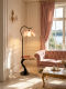 French-Style 2026 Vintage Petal Floor Lamp, New Designer Model for Living Room Sofa, Integrated Bedroom Ambient Light