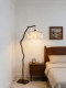Trendy Floral Floor Lamp with Artistic Design and Pleated Lighting, High Aesthetic Appeal, Decorative Lamp for Living Room Sofa Corner
