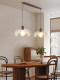 Petal Chandelier, Song-Style Aesthetic, Antique-Style Dining Table Lighting, Song-Style Aesthetic Double-Headed Flower-Shaped Design Restaurant Lamp