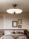 Vintage Ceiling Light American Style Main Light White Ash Wood Cloud Lamp Retro Walnut Wood Chandelier Full Spectrum Bedroom Light