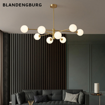 Living room chandelier 2021 new lamps modern simple brass magic bean bubble lighting creative bedroom ceiling lamp