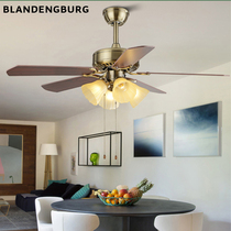 Nordic invisible fan lamp modern simple restaurant ceiling fan lamp big wind bedroom retro with electric fan living room chandelier