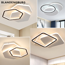 Nordic lamps Modern simple bedroom lights Creative study balcony geometric lighting led net Red ultra-thin ceiling lamp