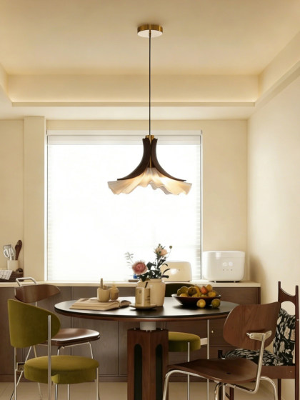Medieval-Style Petal Restaurant Chandelier Led Art Fashion Romantic Large Flower Hotel Dining Room Song-Style Aesthetic Lighting Fixtures