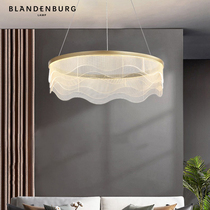 Living room chandeliers acrylic Nordic modern minimalist light extravaganza Extravaganza Creativity Individuality Art Designer Ring Net Red Light