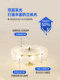 Platinum Lamp Castle Bedroom Main Light French Light Luxury Cloud Crystal Lamp New Simple Modern Art Atmospheric Ceiling Lamp