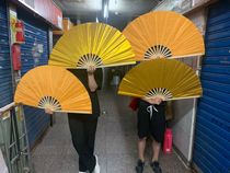 15 inch dance fan dance fan one foot five dance fan martial arts fan face changing fan 1 side gold 1 side