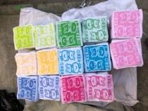 Kindergarten childrens small towel square towel cotton saliva towel Hand towel cartoon towel towel 20X20CM