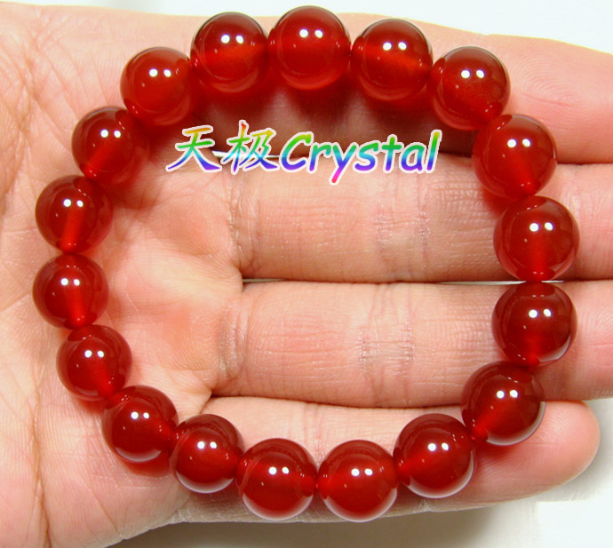 [Tianji Crystal] vòng tay mã não đỏ Brazil tự nhiên tinh tế ~ màu sắc tốt ~ AAAAA ~ đặc biệt ~ - Vòng đeo tay Clasp đá mắt hổ