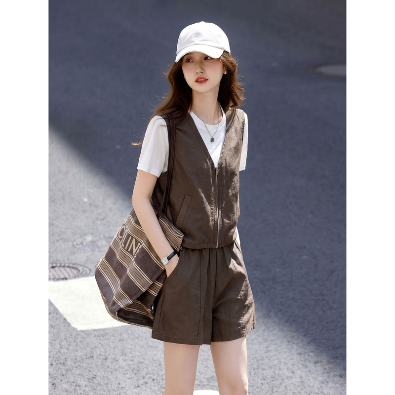 2026 New Trendy Summer Fashion Shorts Two-Piece Set for Women, Super Popular and Age-Reducing Outfit Set