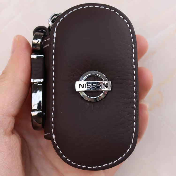Xuan Yi Nisang chim xanh mới Tian Qi Qi Chun bộ chìa khóa xe bằng da túi chìa khóa xe nam và nữ dây kéo móc khóa ví mini