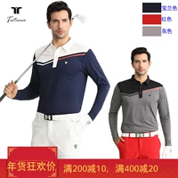 Quần áo golf mới Áo thun nam dài tay Quần áo golf mùa thu và mùa đông Quần áo nam nhanh khô Áo thun dài tay mỏng tất tay chống nắng