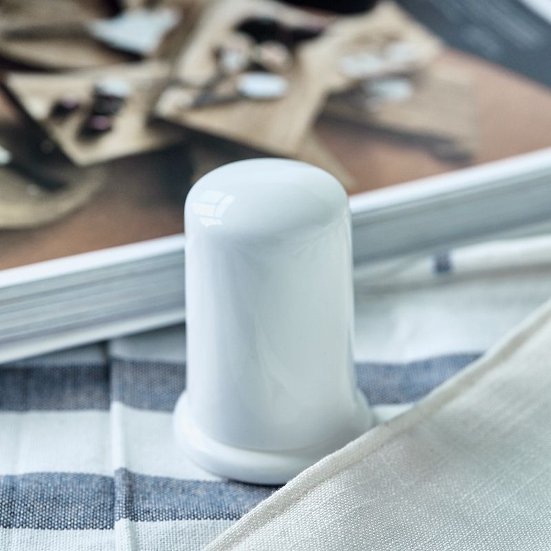 Pure white Jingdezhen bone china toothpick holder bone china toothpick box toothpick storage box pure white bone china