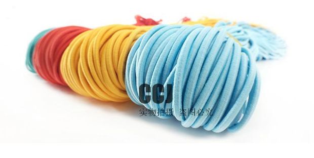 Đường kính dây thun màu 3 mm / dây thun tròn với phụ kiện tóc đầu dây cao su phụ kiện quần áo DIY - Phụ kiện tóc dây buộc tóc hot nhất hiện nay