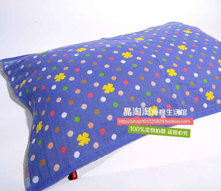 Một cặp miễn phí vận chuyển bông gạc ba trưng bày nghệ thuật Lucky Clover jacquard khăn khăn thấm mềm - Khăn gối vỏ gối anime