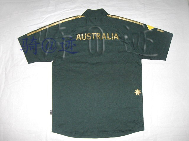 Áo bóng bầu dục Úc áo bóng đá tất cả quần áo bóng đá màu đen Cricket shir - Thể thao sau bộ adidas