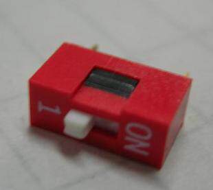 Toggle switch 1 bit 1P flat dial 2 54mm foot distance DIP switch coding switch