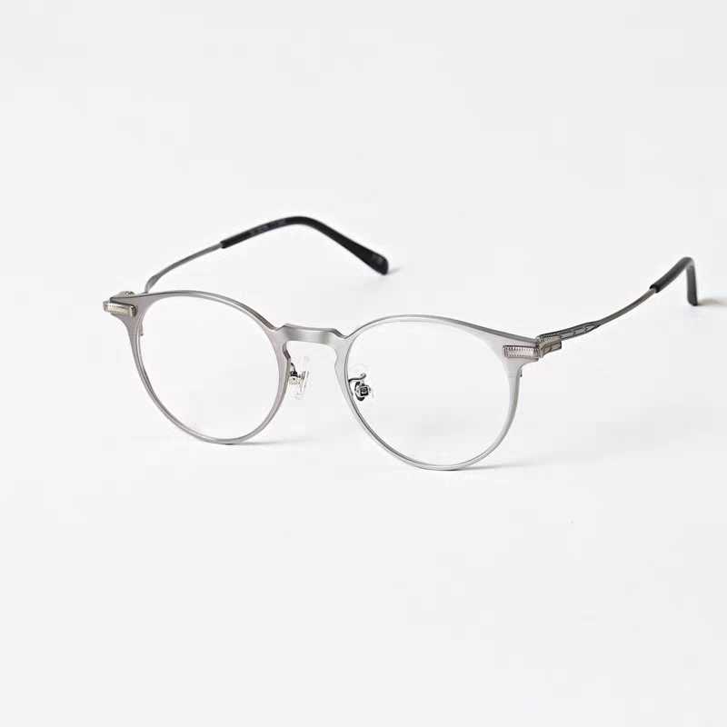 Lookinside Bow 2.0 Boston Pear-Shaped Full Titanium Eyeglass Frame Ultra-Light Ip Electroplating for Men and Women, Suitable for Prescription Lenses