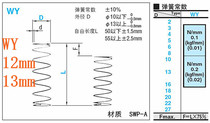 Round wire coil spring WY12 13 MISUMI compression spring SWP-A instead of Mismi