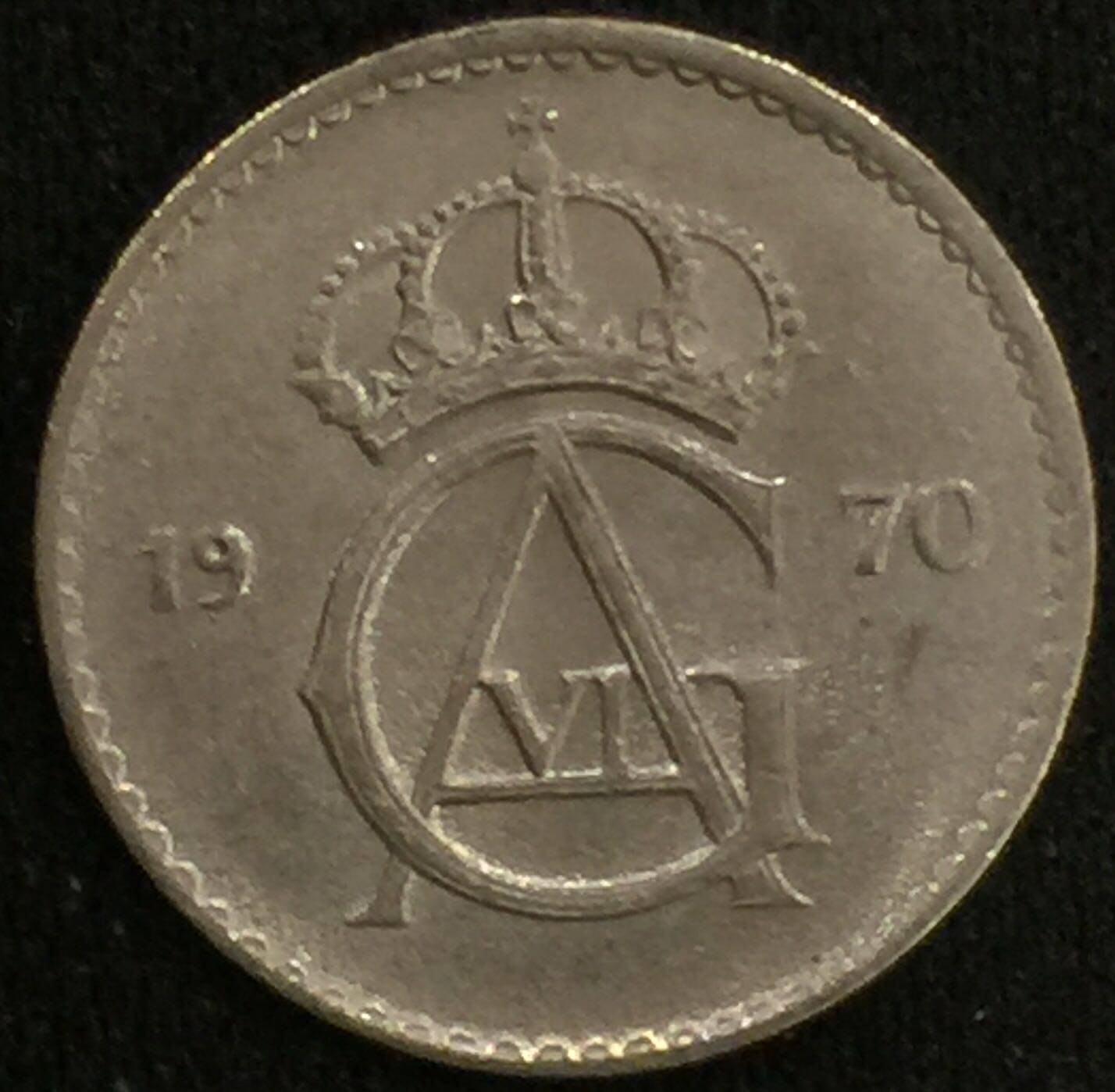 1970 Swedish Crown 10 Or Copper Nickel New Condition Coin Collection