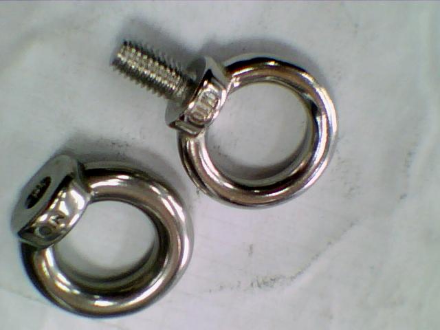 National Label 304 stainless steel rings screw with ring nut bolt ring screw nut fastener M5M6M8M