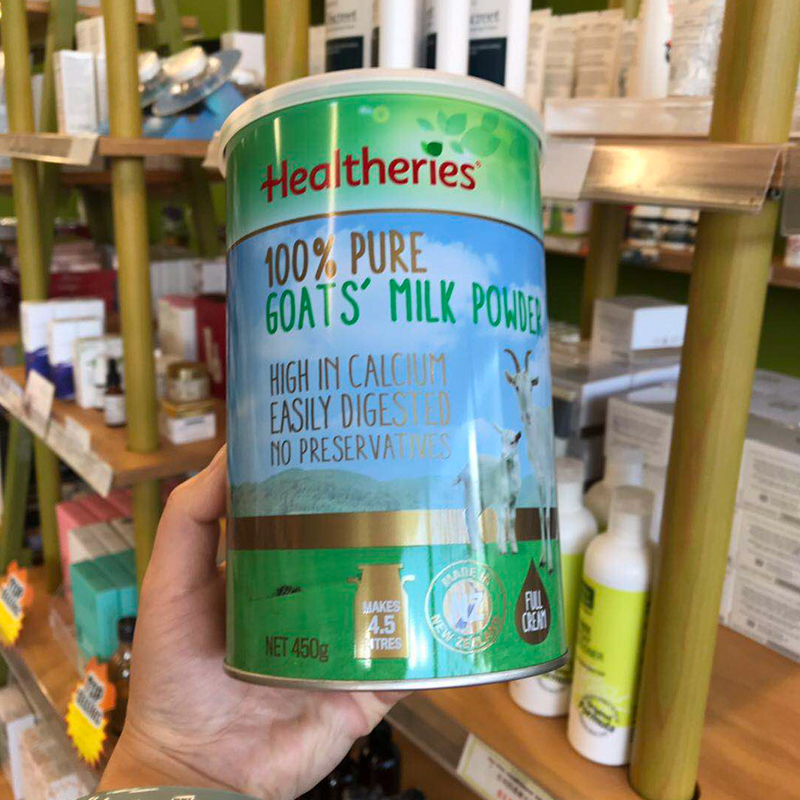 New Zealand Direct mail HEALTHERIES He Shouli Mountain goat milk powder 450g elderly pregnant women young women