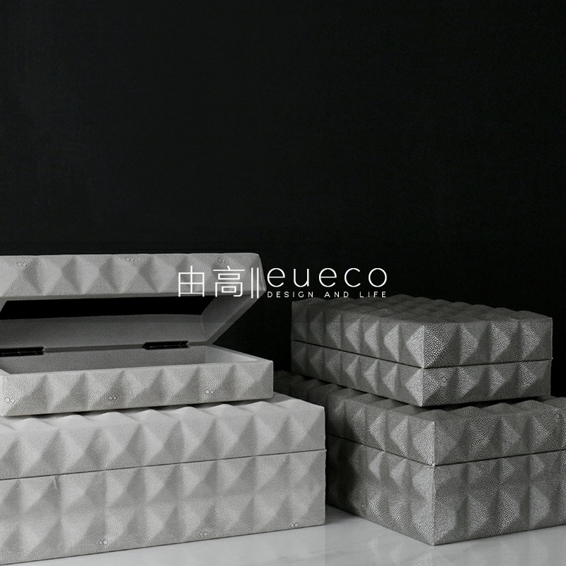 Nordic Light Extravagant Showroom Decent Board Room First Accessories Box Sample House Display Center Soft Adornment Home Desktop Containing Box Hem