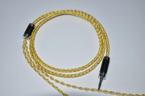 7N single crystal silver gold plated headphone upgrade cable VE UM MASON AAW QDC gold plated upgrade cable