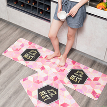 Kitchen non-slip mat Nordic new home toilet oil-proof and dirt-resistant erasable disposable door mat
