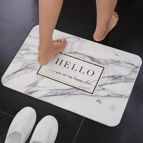 Natural diatom mud mat Nordic diatomaceous earth bathroom water absorption quick-drying non-slip mat home toilet door mat