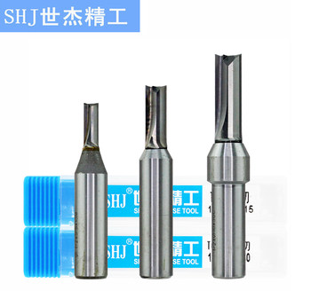世杰数控TCT直刀 1/2柄实木中纤板颗粒板多层板开槽切割 木工铣刀