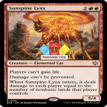 (Planeswalkers) Banronlor BLB Gold Ying Fem Sunridge Lynx 155