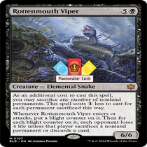 (Planeswalkers) Banronlor BLB Mystery English Flash Rotten-mouthed Viper 107