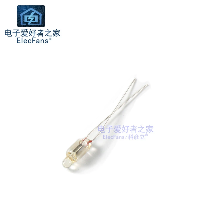 (5 Cái) Bóng đèn Neon 5mm ánh sáng trắng ấm áp Đèn ống dạ quang Neon đèn báo nguồn AC220V (điện trở 100K nối tiếp)