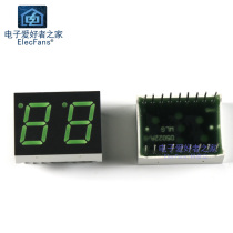 Import 0 56-inch 2-bit co-negative digital tube green 18-pin LED digital display tube