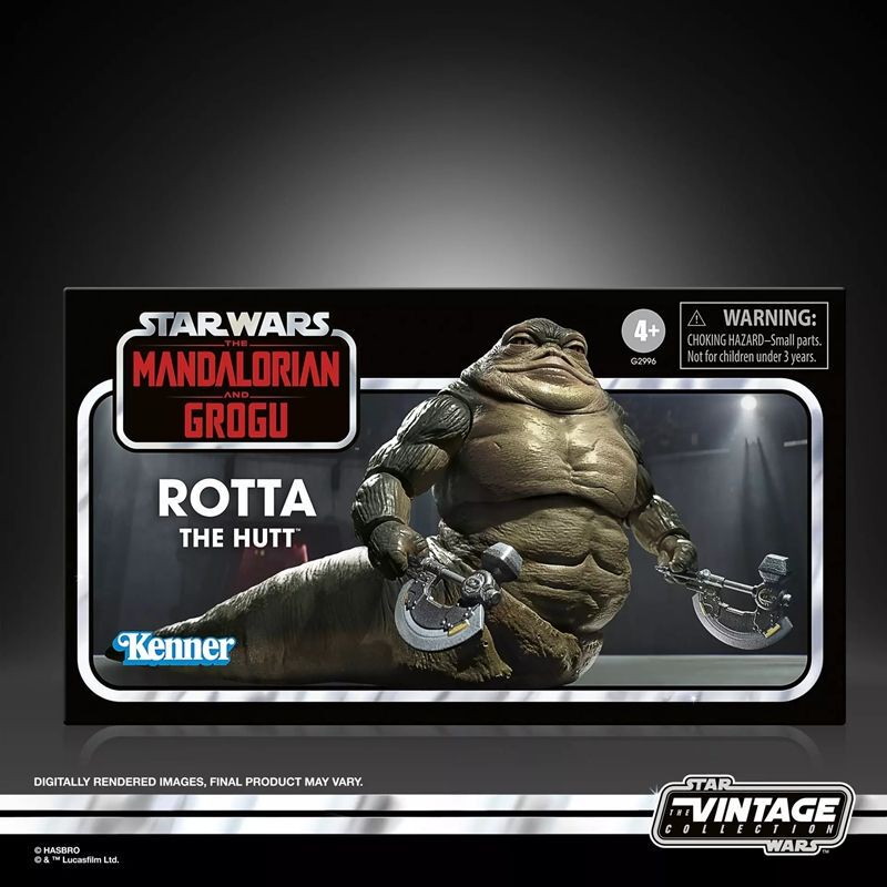 Hasbro Star Wars Tvc 375inch the Mandalorian and Gugu Movie Rotuht Jabba's Son